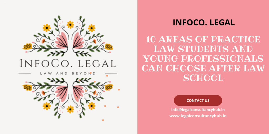 10 areas of Practice Law Students and Young Professionals can choose after Law School